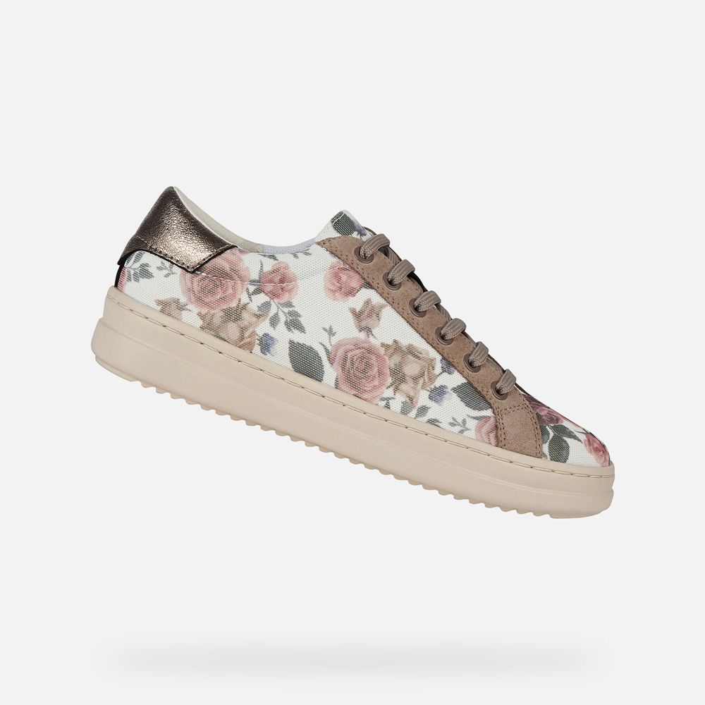 Geox Bayan Spor Ayakkabı Koyu Bej Rengi - Pontoise - NKS-651974